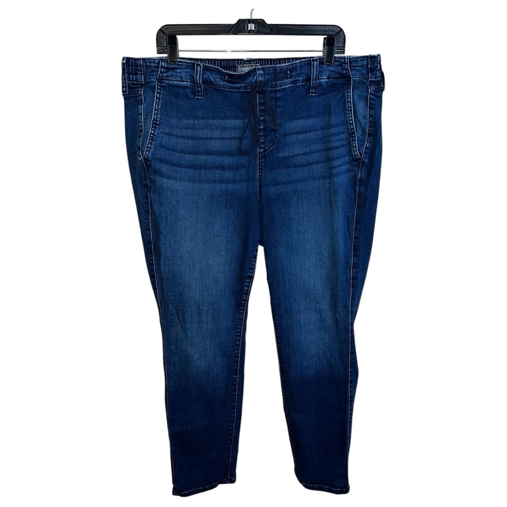 Torrid Jeans Women’s Size 18/20 2X Blue Straight Expandable Waist Drawstring